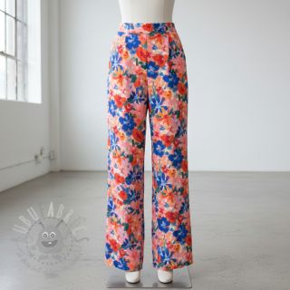 Wiskoza RADIANCE Cornelia flowers pink digital print