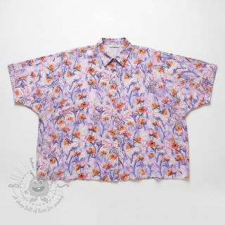 Wiskoza RADIANCE Dried flower digital print