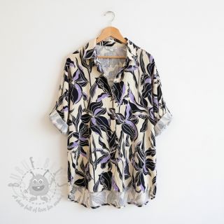 Wiskoza ROSELLA STRETCH Flowers