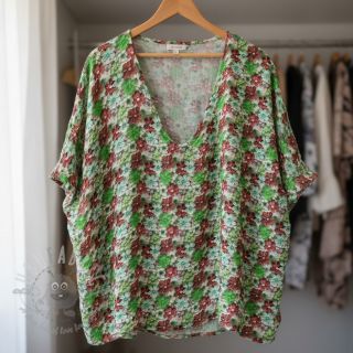 Wiskoza RAYON POPLIN Knitted design E digital print