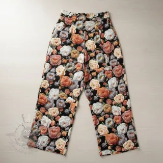 Wiskoza RAYON POPLIN Knitted design F digital print