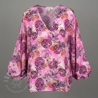 Wiskoza RAYON POPLIN Feathers design G digital print