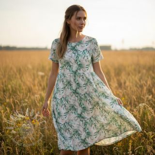 Wiskoza RAYON POPLIN Bright flowers design D digital print