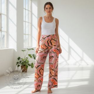 Wiskoza STRETCH Somer design B digital print