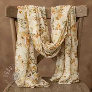 Wiskoza LUREX Fine leaves yellow