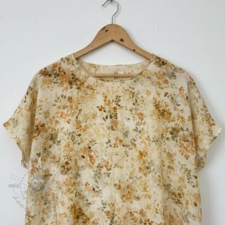 Wiskoza LUREX Fine leaves yellow