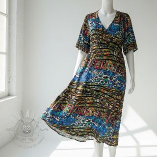 Wiskoza Dimulti niebieski digital print