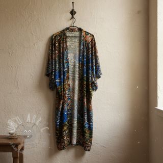 Wiskoza Dimulti ciemnoniebieski digital print