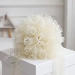 Tiul TUTU ROYAL SPARKLE ecru złoty