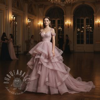 Tiul na TUTU ROYAL SPARKLE old blush gold