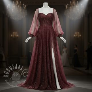 Tiul na TUTU ROYAL SPARKLE aubergine gold