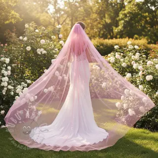 Tiul na TUTU Rainbow glitter design B