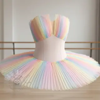 Tiul na TUTU ROYAL Rainbow multicolor