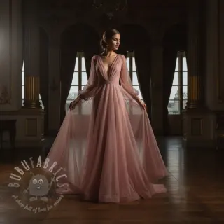 Tiul TUTU ROYAL SPARKLE stary różowe złoto