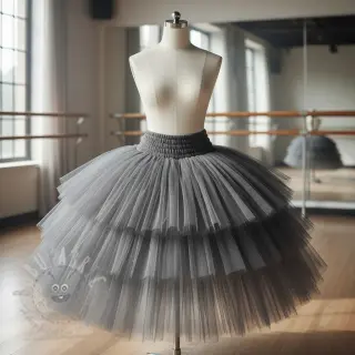 Tiul na TUTU ciemnoszary 160 cm