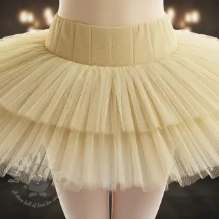 Tiul na TUTU jasno żółty 160 cm