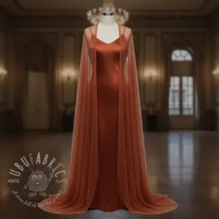 Tiul TUTU ROYAL SPARKLE rdzawy złoty