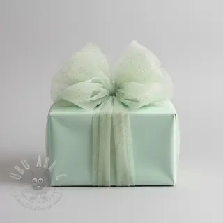 Tiul TUTU ROYAL SPARKLE miętowy złoty