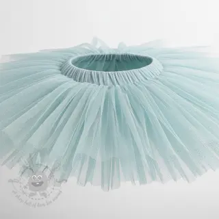 Tiul TUTU ROYAL SPARKLE jasno niebieski złoty