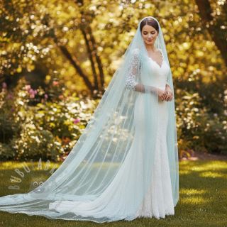 Tiul TUTU ROYAL SPARKLE jasno niebieski złoty