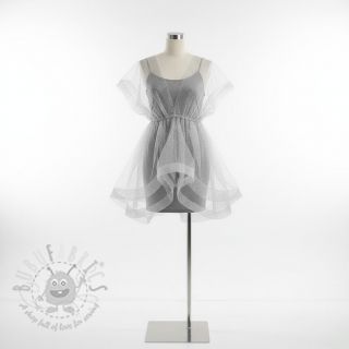 Tiul TUTU ROYAL SPARKLE szary srebrny