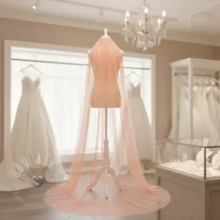 Tiul na TUTU apricot 160 cm