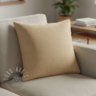 Bawełniany len Fishbone camel