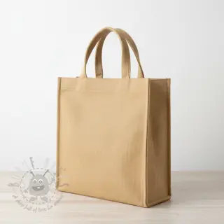 Bawełniany len Fishbone camel