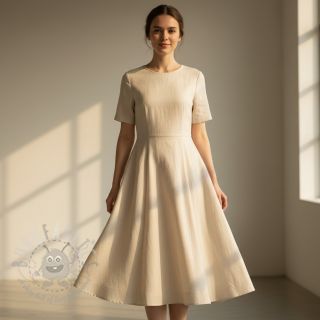 Len bawełna Fishbone natural