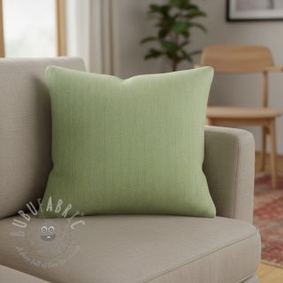 Len bawełna Fishbone lime