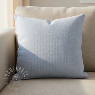 Len bawełna Fishbone light blue