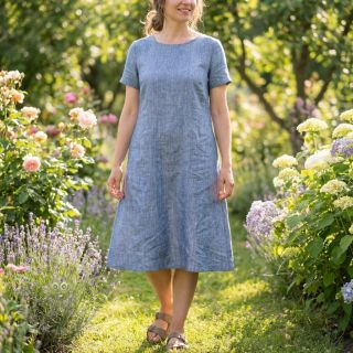 Len bawełna Fishbone light jeans