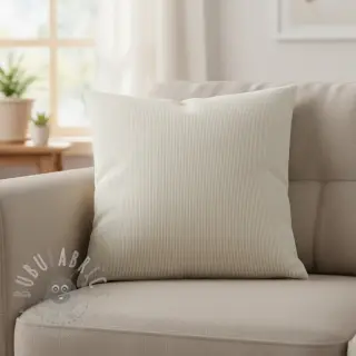 Len z bawełną Lira mini stripe beige