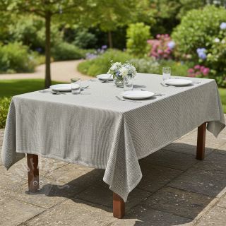 Len z bawełną Lira mini stripe black