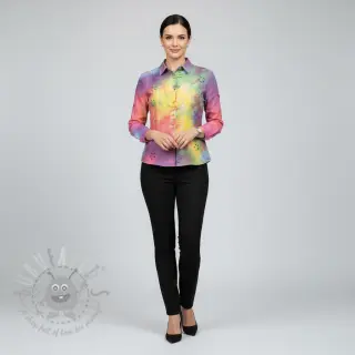 Bawełniana tkanina EMBROIDERY Tie dye Della design A