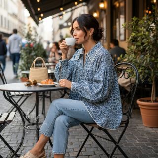 Madeira haft TIE DYE DENIM Design B