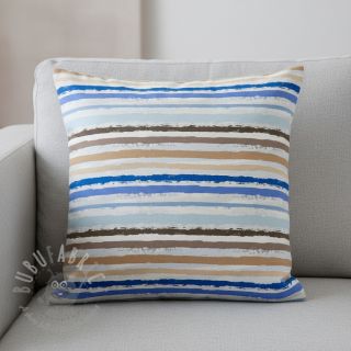 Bawełniana tkanina Big stripes Snoozy old blue