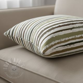 Bawełniana tkanina Big stripes Snoozy taupe