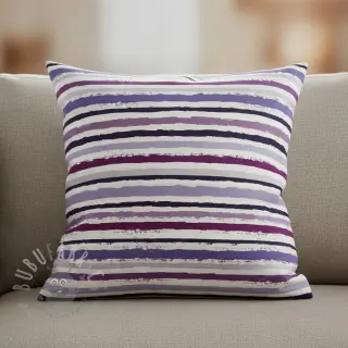 Bawełniana tkanina Big stripes Snoozy violet