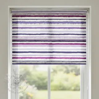 Bawełniana tkanina Big stripes Snoozy violet