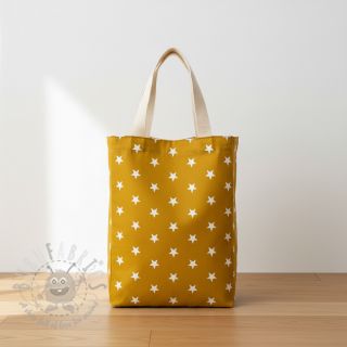 Bawełniana tkanina Stars ochre