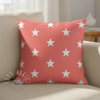 Bawełniana tkanina Stars coral
