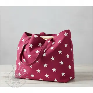 Bawełniana tkanina Stars cerise