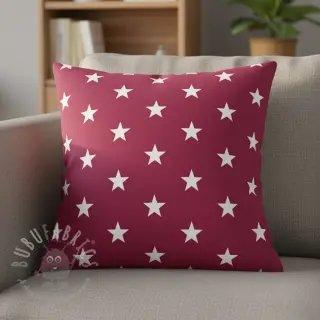 Bawełniana tkanina Stars cerise