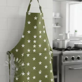 Bawełniana tkanina Stars green