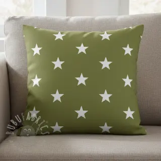Bawełniana tkanina Stars green