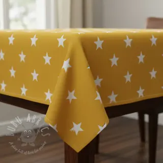 Bawełniana tkanina Stars yellow