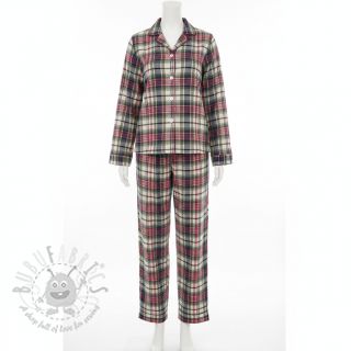 Bawełniana tkanina YARN DYED CHECK BRUSHED pickle