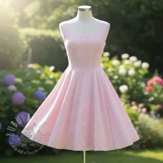 Bawełniana tkanina YARN DYED CHECK BRUSHED light rose