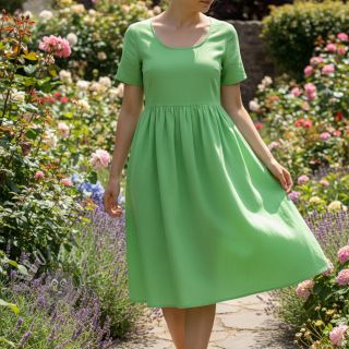 Bawełna popelina neon green